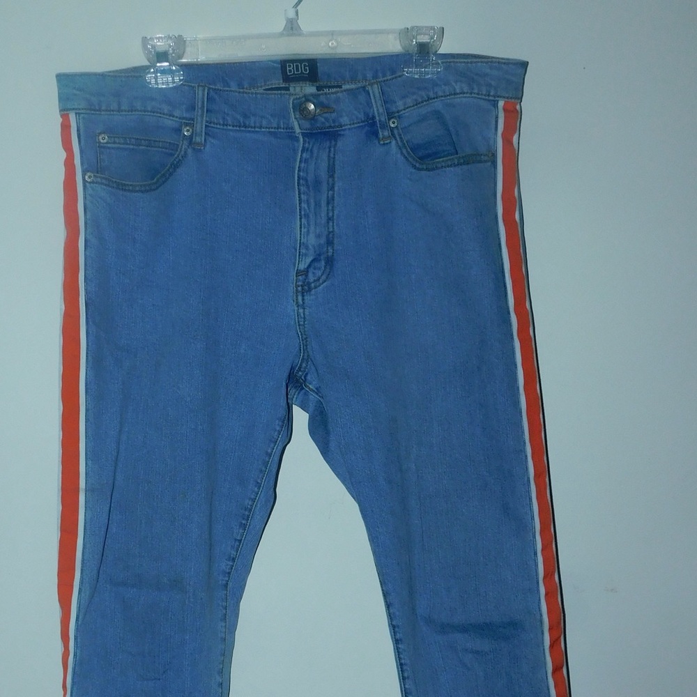 BOG jeans orange strip
